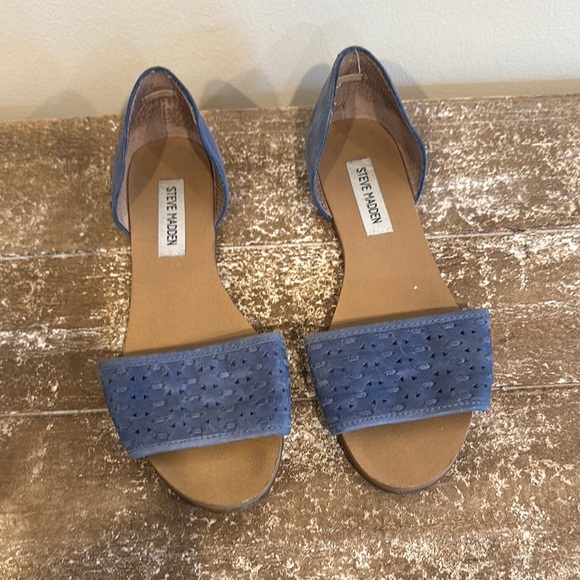 Steve Madden Blue Sandals size 8.5 - Picture 1 of 5